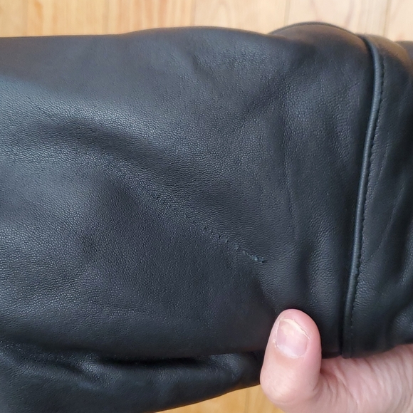 Mens club room by charter club leather boomer jacket coat xl - Picture 6 of 10